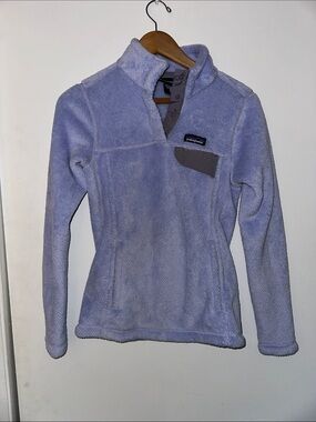Patagonia Lavender Fleece Snap Pullover